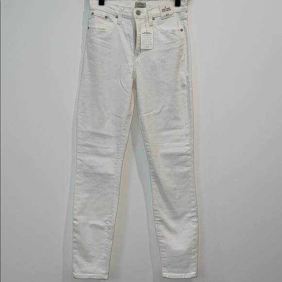 J. Crew Pants - J.Crew 9” High-Rise Toothpick (white)